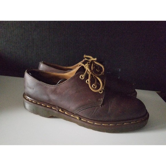 Vintage Doc Dr Martens 1561 Brown Oxford Shoes Made in England 10 CK A 08 main image 11